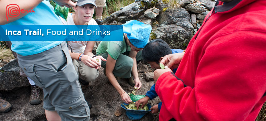 food and drinks inca trail