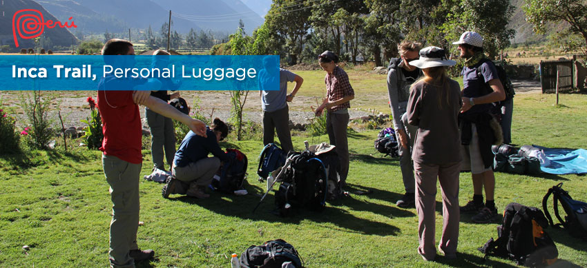 personal luggage inca trail